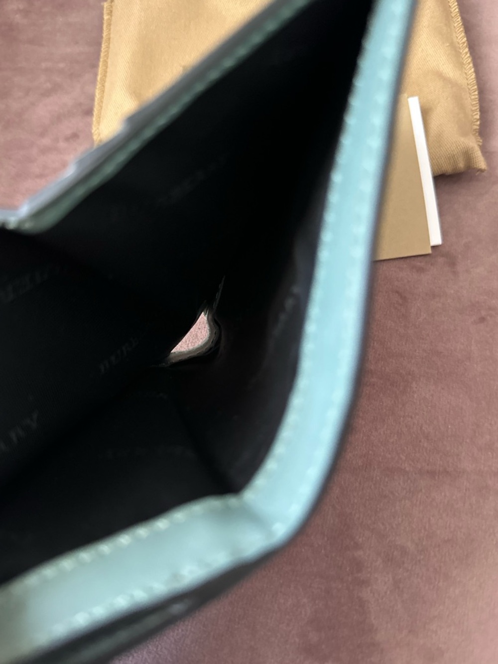 Burberry Leather Fold Short Wallet - Picture 4 of 6